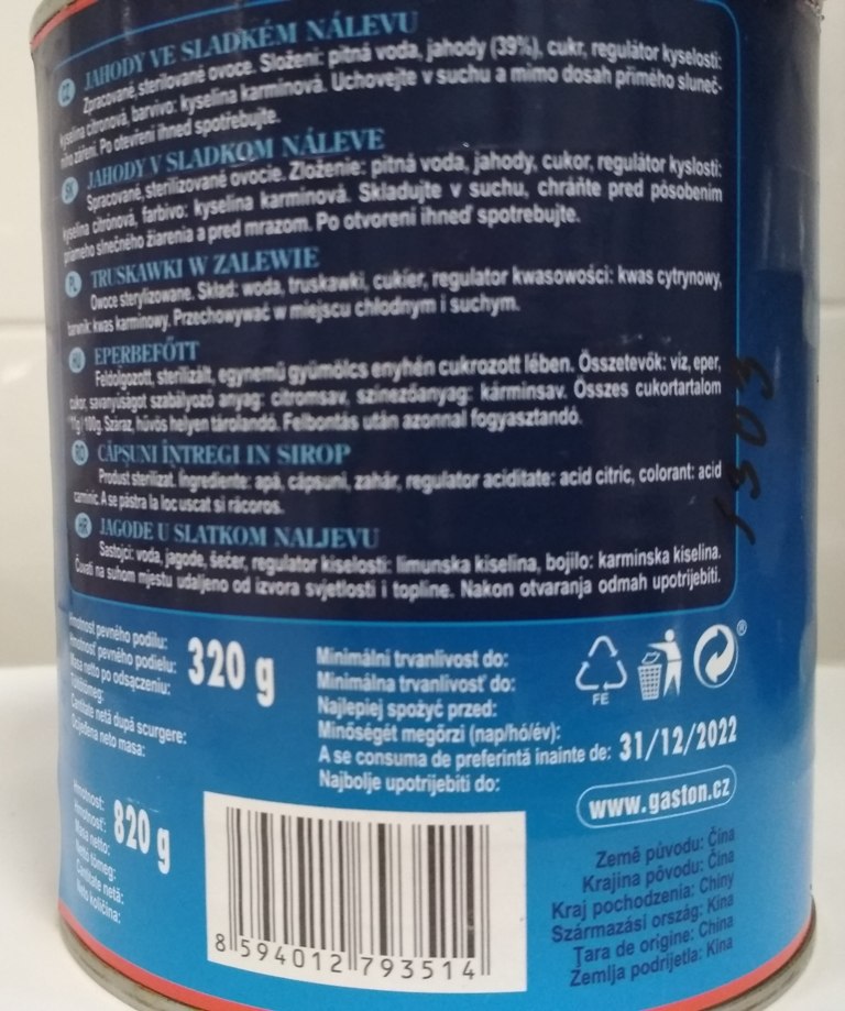 Nepovolene farbivo v jahodach