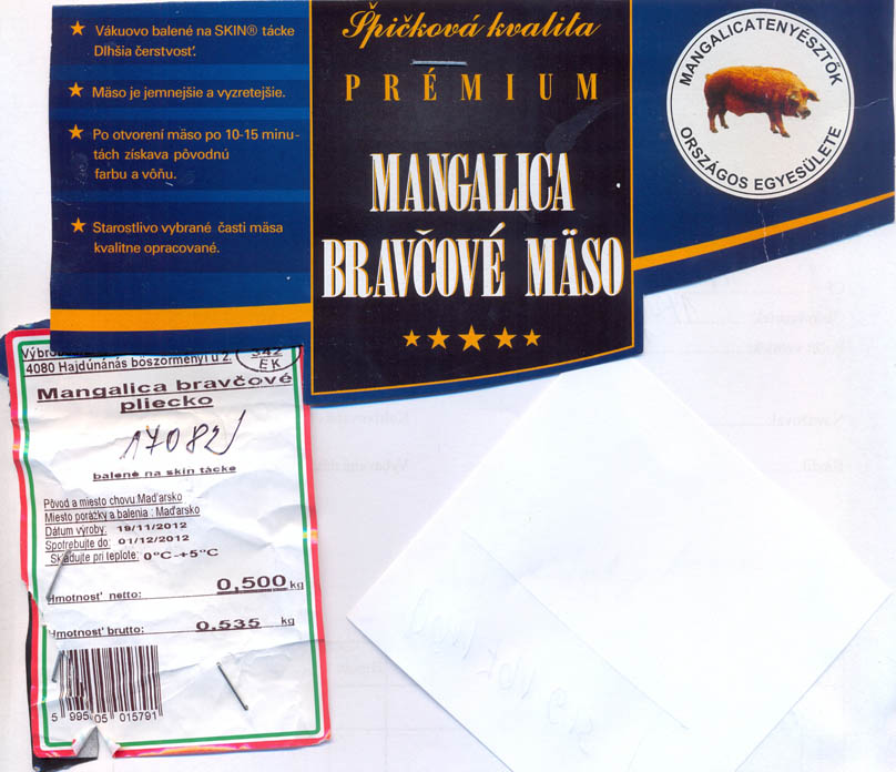 Mangalica bravčové mäso