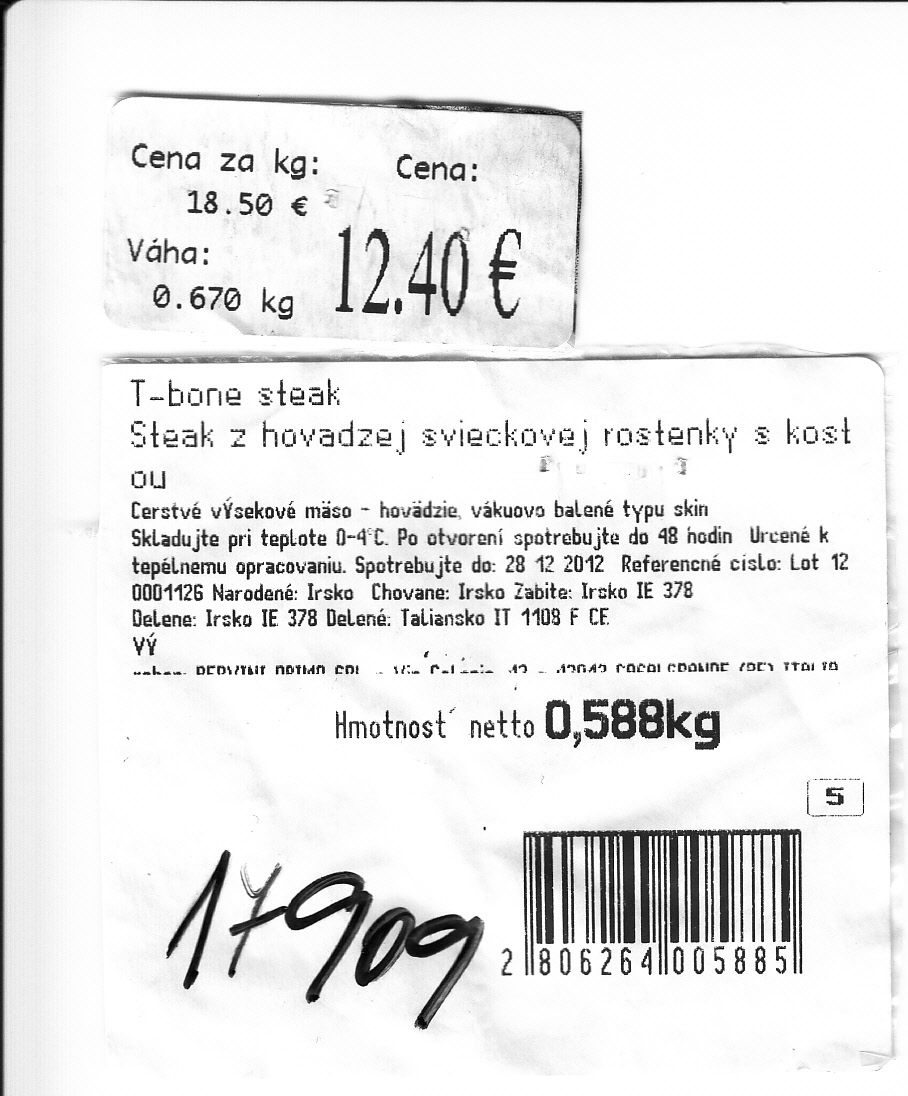 Hovädzie mäso s povrchovým osliznutím