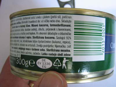 Bravčové mäso s výskytom alergénu glutén BMLIDL