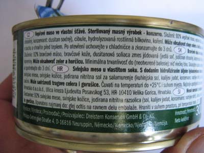 Bravčové mäso s výskytom alergénu glutén BMLIDL