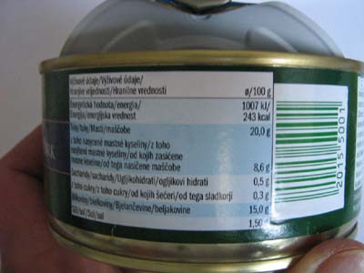 Bravčové mäso s výskytom alergénu glutén BMLIDL
