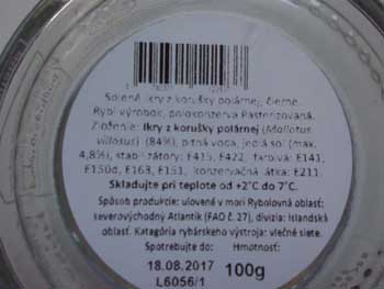 Solené ikry z korušky polárnej, čierne Soja