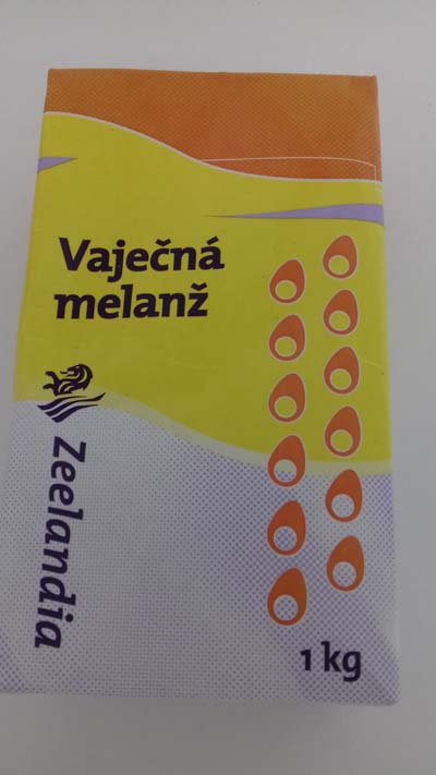 Vaječná melanž tekutá pasterizovaná s prítomnosťou rezíduí pesticídu fipronil 0