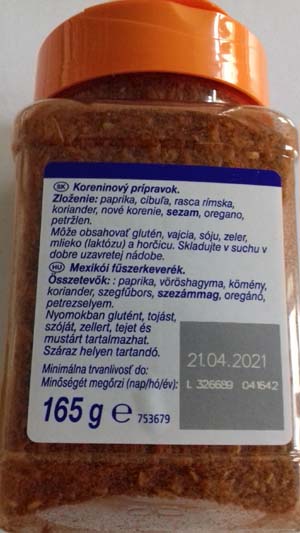 Výrobok so zistenou prítomnosťou alergénu - proteínov vlčieho bôbu (lupiny) 0