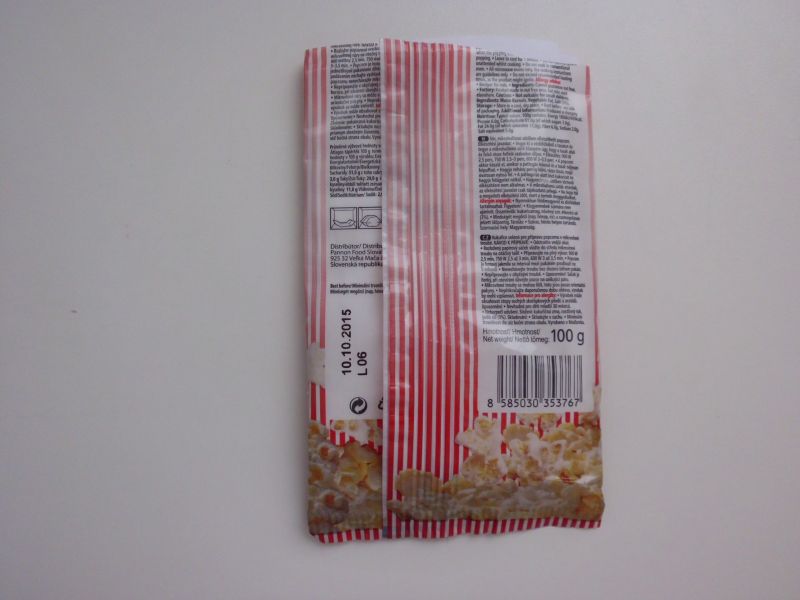 Pukancová kukurica na prípravu popcornu Pukancová kukurica na prípravu popcornu