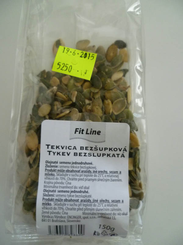 Tekvica bezšupková s nevyhovujúcim senzorickým hodnotením Tekvica bezšupková