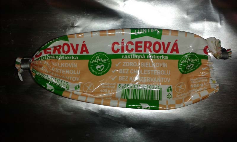 Nebezpečná cícerová rastlinná nátierka ! Cícerová rastlinná nátierka