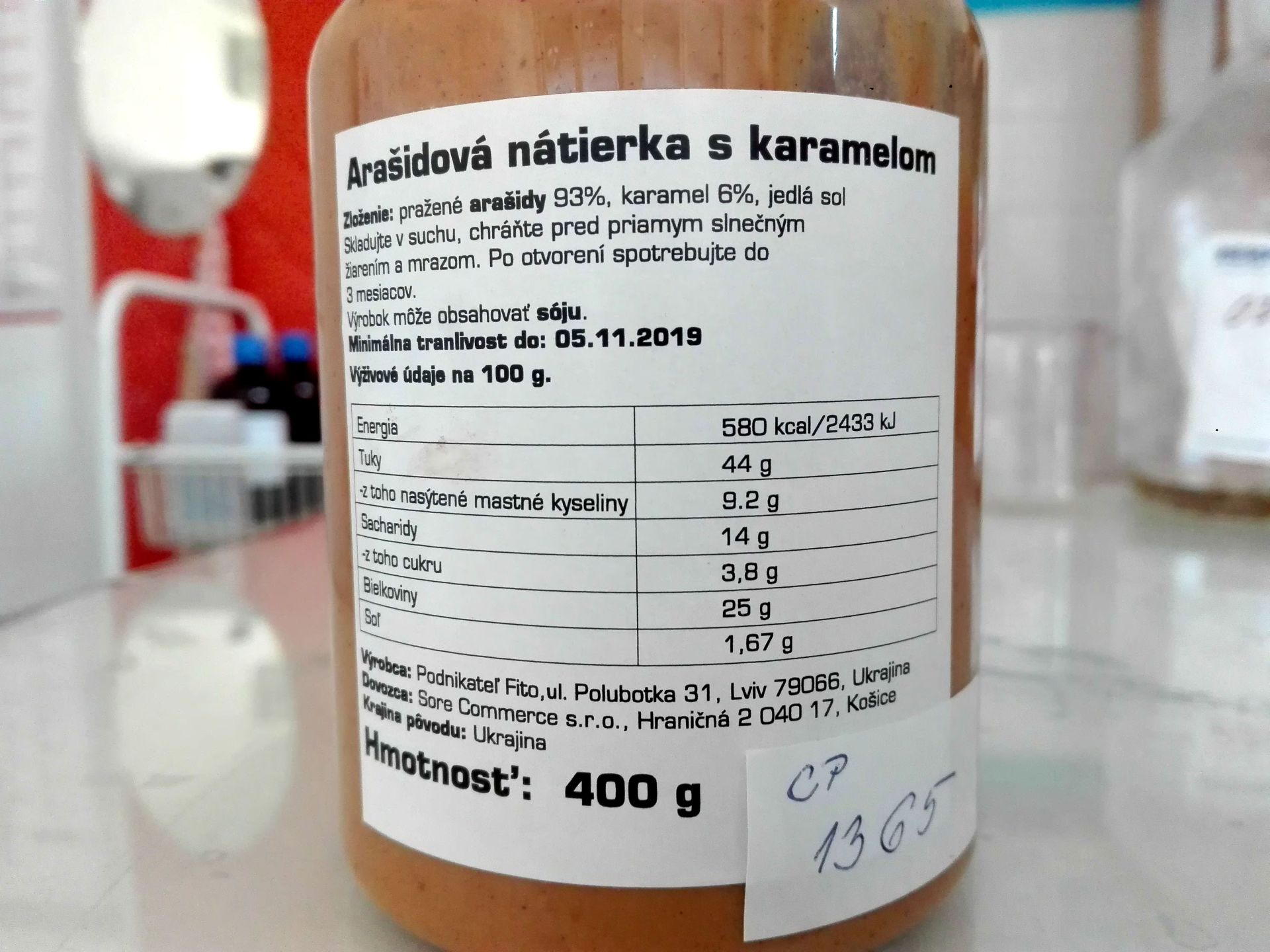 Arašidová nátierka s karamelom